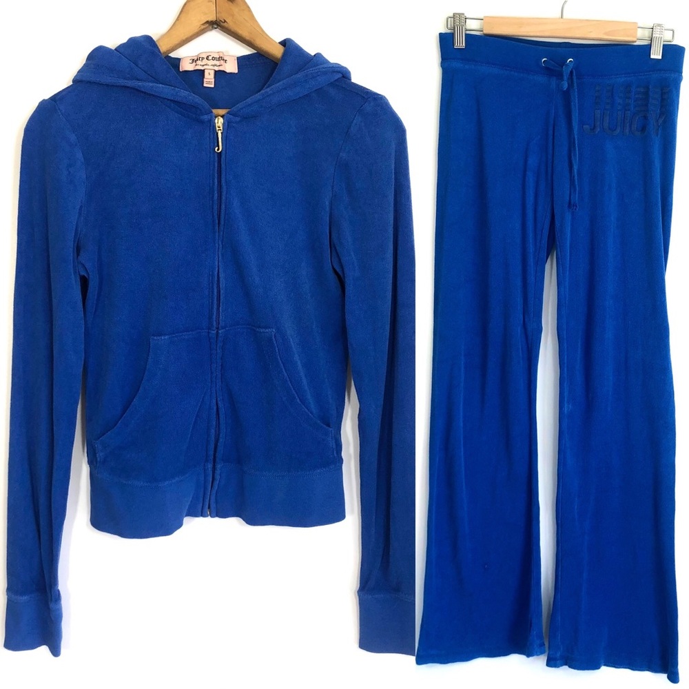 Y2K Juicy Couture terry hoodie pants tracksuit